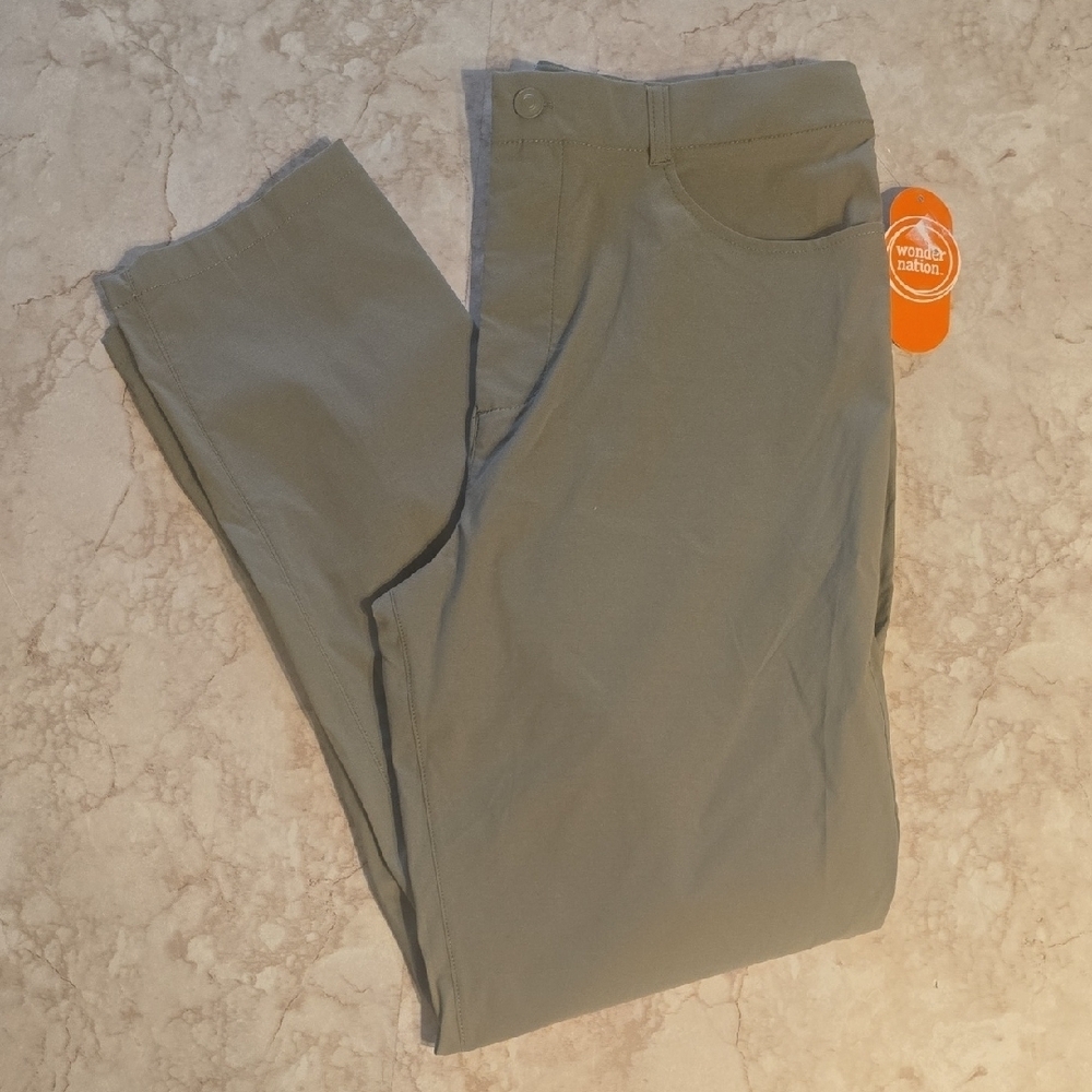 Wonder Nation | Boys | Green Pants | Belt Loops | Size 18